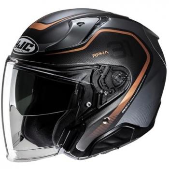 Casco Moto Jet HJC RPHA 31 Kouv MC9SF Nero Oro Opaco XL