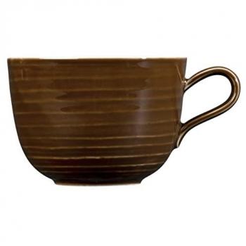 Seltmann Weiden Milchkaffeetasse Erdbraun 0,38 l, Porzellan