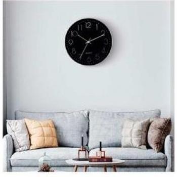 Reloj de Pared Thinia Home Negro/Gris Ø30 cm