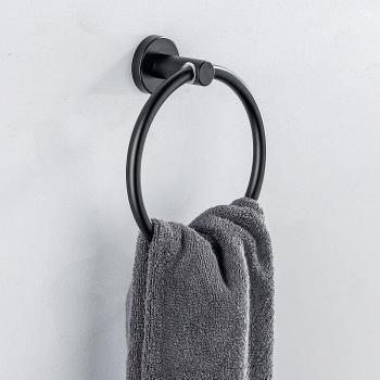 Stainless Steel Matte Black Towel Holder