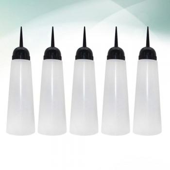 5pcs 260ml Oblique Nozzle Hair Dye Bottles