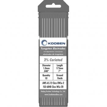 Electrodos de tungsteno WC20, 3,2 mm x 175 mm, gris para soldadura