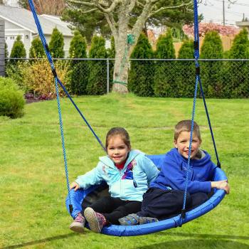 Blue Kids Tree Swing Nest