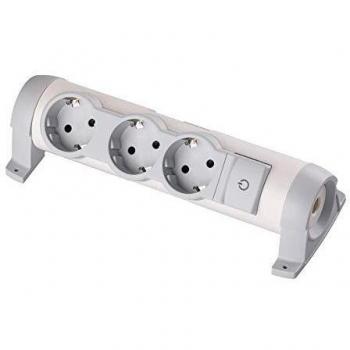 Legrand, Steckdosenleiste drehbar mit LED-Beleuchtung und Ein/Aus-Schalter, 3 Steckdosen