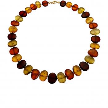 WENZ Damen Bernstein Halsketten‑Set
