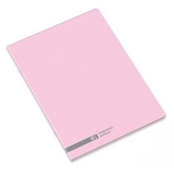 Caderno Ambar School Rosa Agrafado A4 48 Folhas Quadriculado