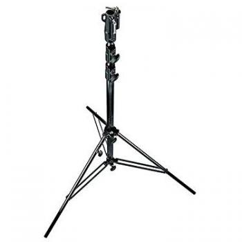 Manfrotto pie de estudio alta carga neumático 3 secciones (Altura 333cm, Negro)