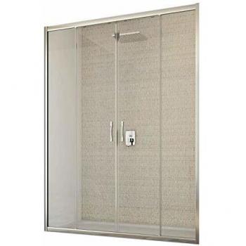 IDRALITE Young 2-Türen Duschtür Klarglas 198 cm