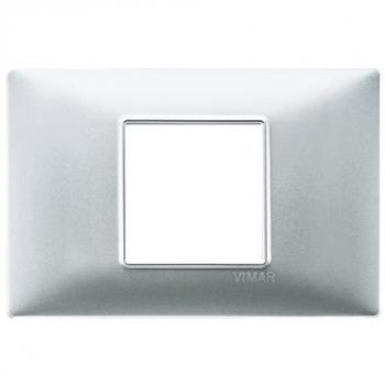 VIMAR Série Plat 2 Modules Argenté Mat