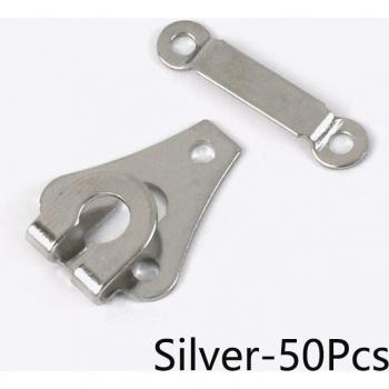 Ganchos de metal y botones para costura, 50/100 Uds., hebilla de falda