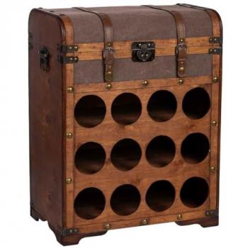 Baúl Botellero Madera 45x28x59cm Wanderlust