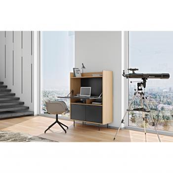Bureau secrétaire noir Camif Terry unifié