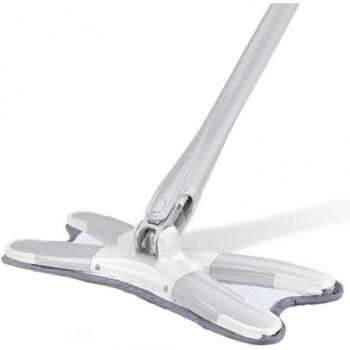 Flat Mop with Reusable Microfiber Pads