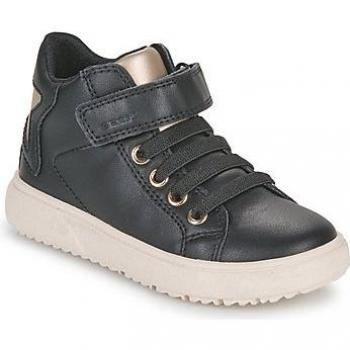 Baskets haute couture enfant lacées scratchées J Theleven Femme GEOX Noir