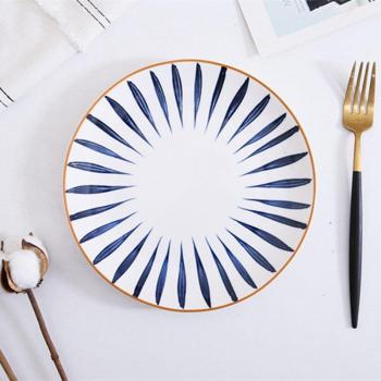 Hand-Painted Ceramic Breakfast Plate