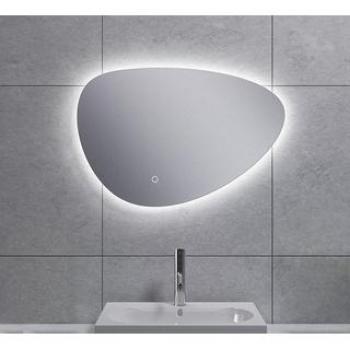Miroir 60cm Wiesbaden Uovo asymétrique avec éclairage LED dimmable