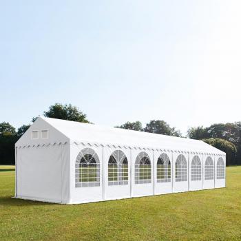 Carpa para Eventos 4×24 m – 2,6 m Alto, PVC 1400, Reforzada y Antiguardia