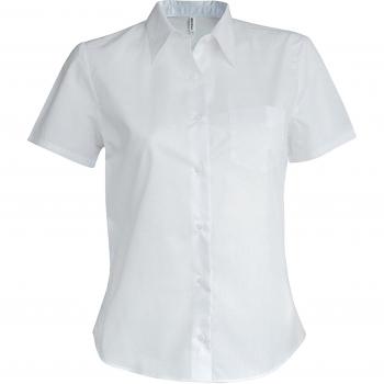 Damen Kurzarmshirt Kariban in Weiß