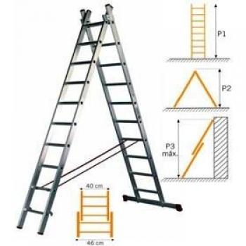 Escalera Combinada 2 Tramos Sifer 3235 2X12 3.55-5.60 m