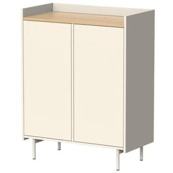 Commodaire Velina Crème 80×103 cm avec six compartiments – Vicco