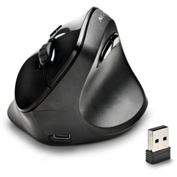 Ratón ergonómico inalámbrico ngs evo moksha/ batería recargable/ hasta 2400 dpi