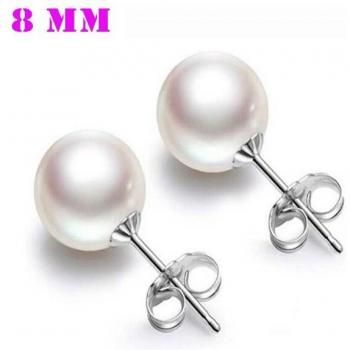 4 Sizes Trendy Crystal Stud Earrings for Women