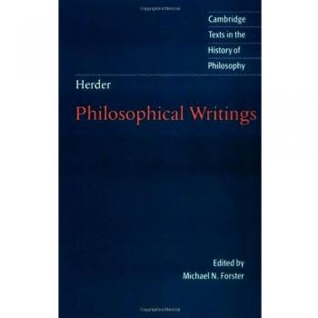 Herder: Philosophical Writings (Cambridge Texts, Von-Herder, Forster..