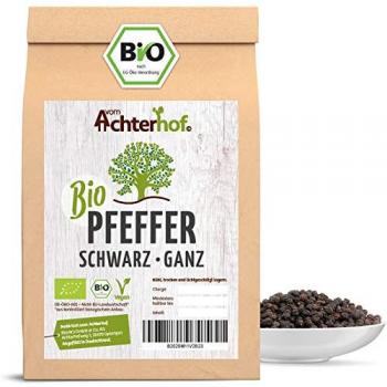 Schwarzer Pfeffer ganz aus biologischem Anbau (500g)