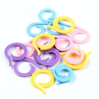 20Pcs Colorful Stitch Marker Clips for Knitting