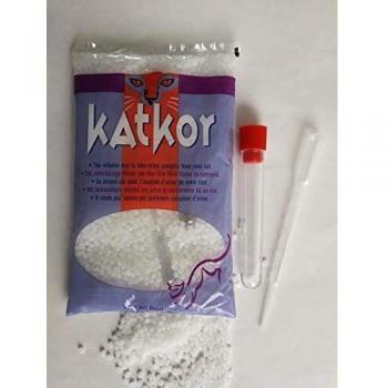 Kit de prélèvement d'urine pour chat avec litière de perles Katkor