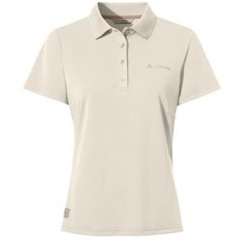 Vaude Essential Polo for Her – Ecru, Size 46, Short Sleeve
