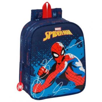 Safta Mochila Mini 27 Cm Spider-man Neon