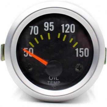 Carbon 52mm Oil Temperature Meter with Sensor