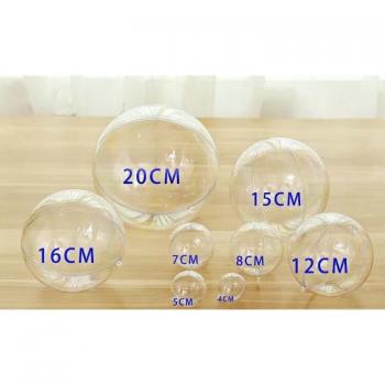 Xmas Clear Plastic Ornaments
