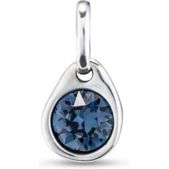 UNOde50 Circular Blue Crystal Charm