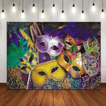 Backdrop de Fotografía Carnaval Veneciano 6x4 ft