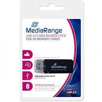 MediaRange Speicherkartenlese Stick USB 3.0 schwarz