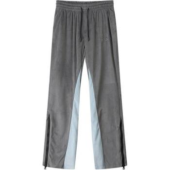 Pantalons patchwork homme/femme avec strass et lettres