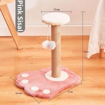 Interactive Cat Scratching Post with Toy Shelf