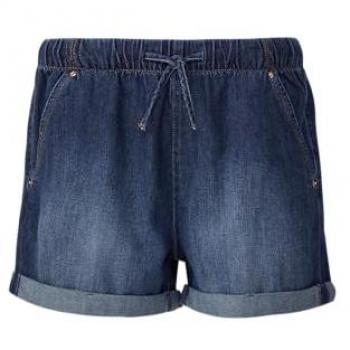 Bequeme Jeans-Shorts / Mid Rise / Elastischer Bund