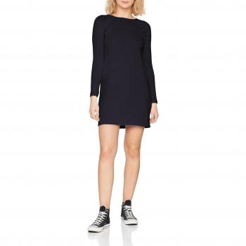 Only Onlnew Maye L/s Ruffle Dress CC Knt, Vestido para Mujer, Azul