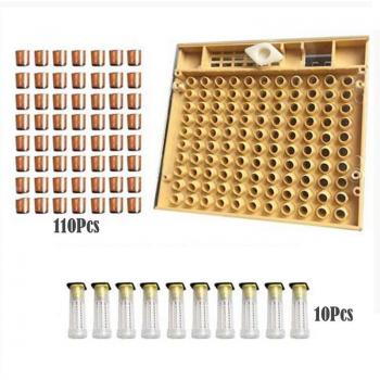 110pcs Plastic Cups Beekeeping Queen Rearing Set