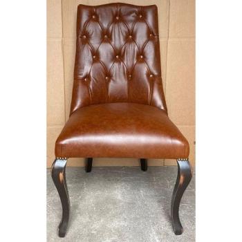 Echtleder Chesterfield Stuhl