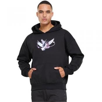 Mister Tee Herren Hoodie Vive La Liberte Schwarz 3XL