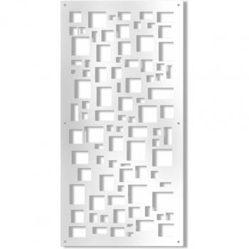 Blanco Sombrilla Perforada 47x94 cm 10 mm