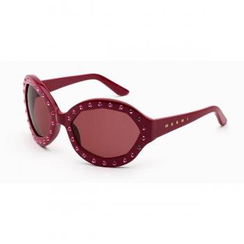Occhiali da Sole Marni Naica Mine Bordeaux S7K 63mm Rossi per Uomo