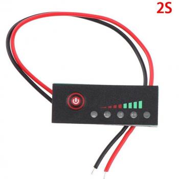12V 1S-7S 18650 Lipo Battery Status Indicator