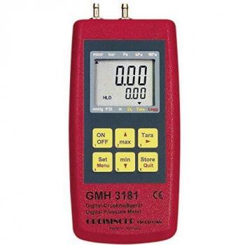 Greisinger Manometro GMH 3181‑01 per gas non aggressivi (−0,001 – 0,025 bar)