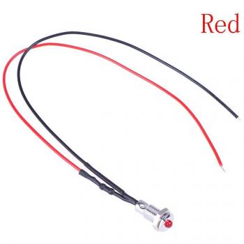 Avertisseur lumineux métal 6mm 12V