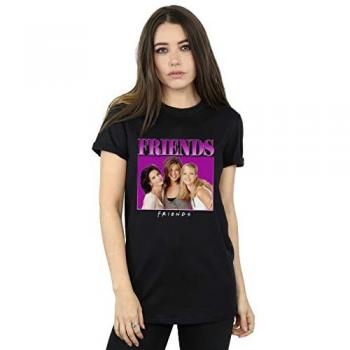 Monica Rachel Phoebe Homage Crew‑Cut Cotton T‑Shirt